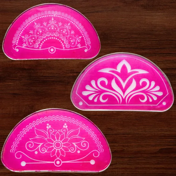 HC5: Half Circle Rangoli Set : 3pcs