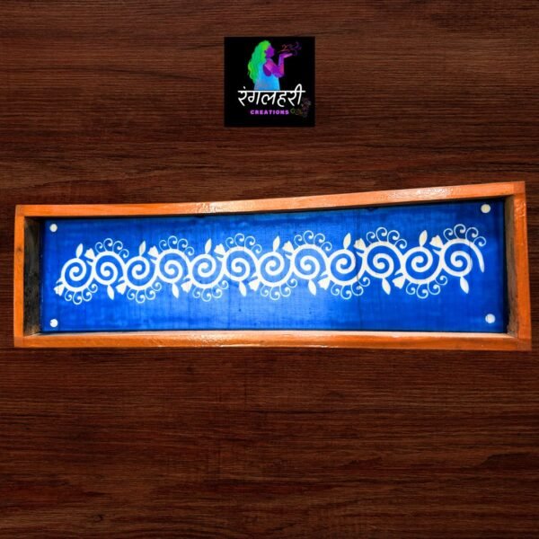 W49 : 17 By 5 Wooden Border Rangoli Stencil