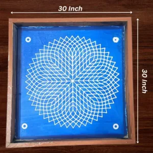 Big Sahatradal Kamal Kolam Stencil : 30 inch