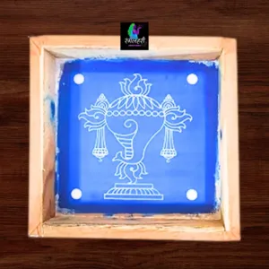 Small Shanku Chakra Rangoli Stencil