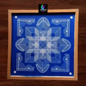 16 by 16 Chikku Kolam Stencil
