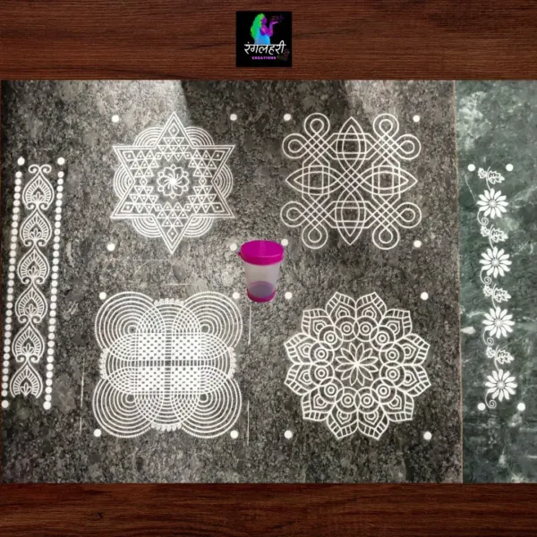 Beautiful Everyday Kolam Combo of 7pcs