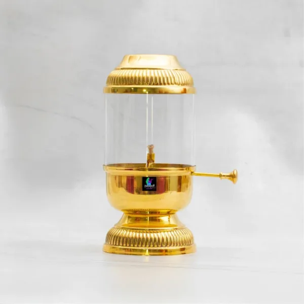 Small Akhand Diya with Adjustable Baati