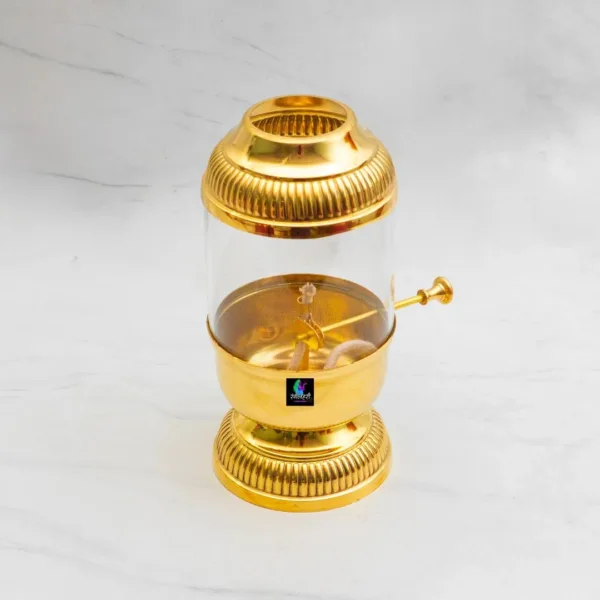 Small Akhand Diya with Adjustable Baati